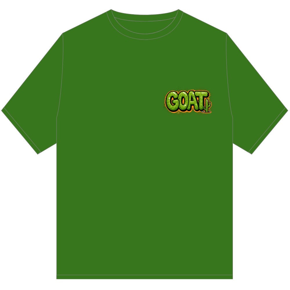 GOAT CACTUS CLUB TEE SHIRT GREEN