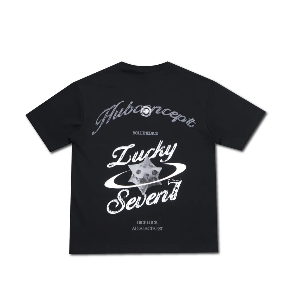 HUBCO LUCKY SEVEN TEE BLACK