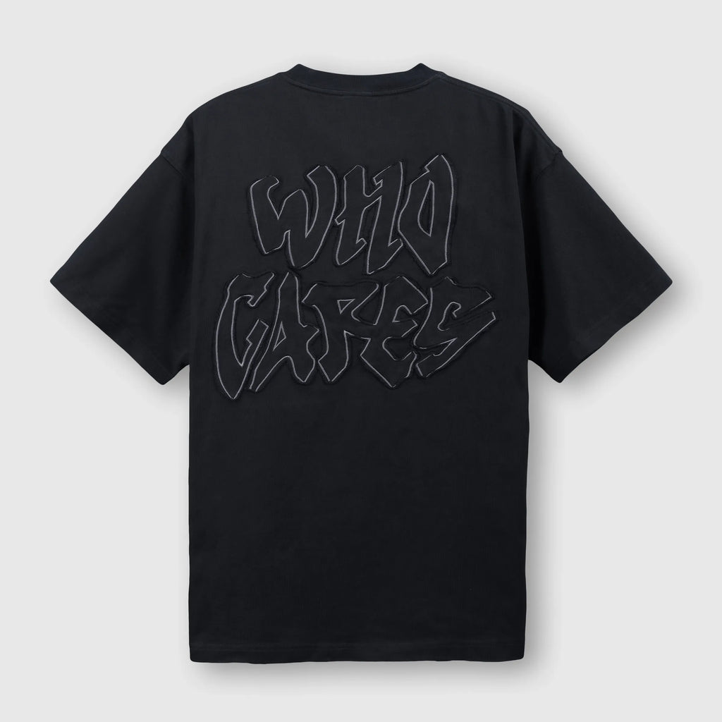WHOCARES NO DOUBT WASH TEE BLACK