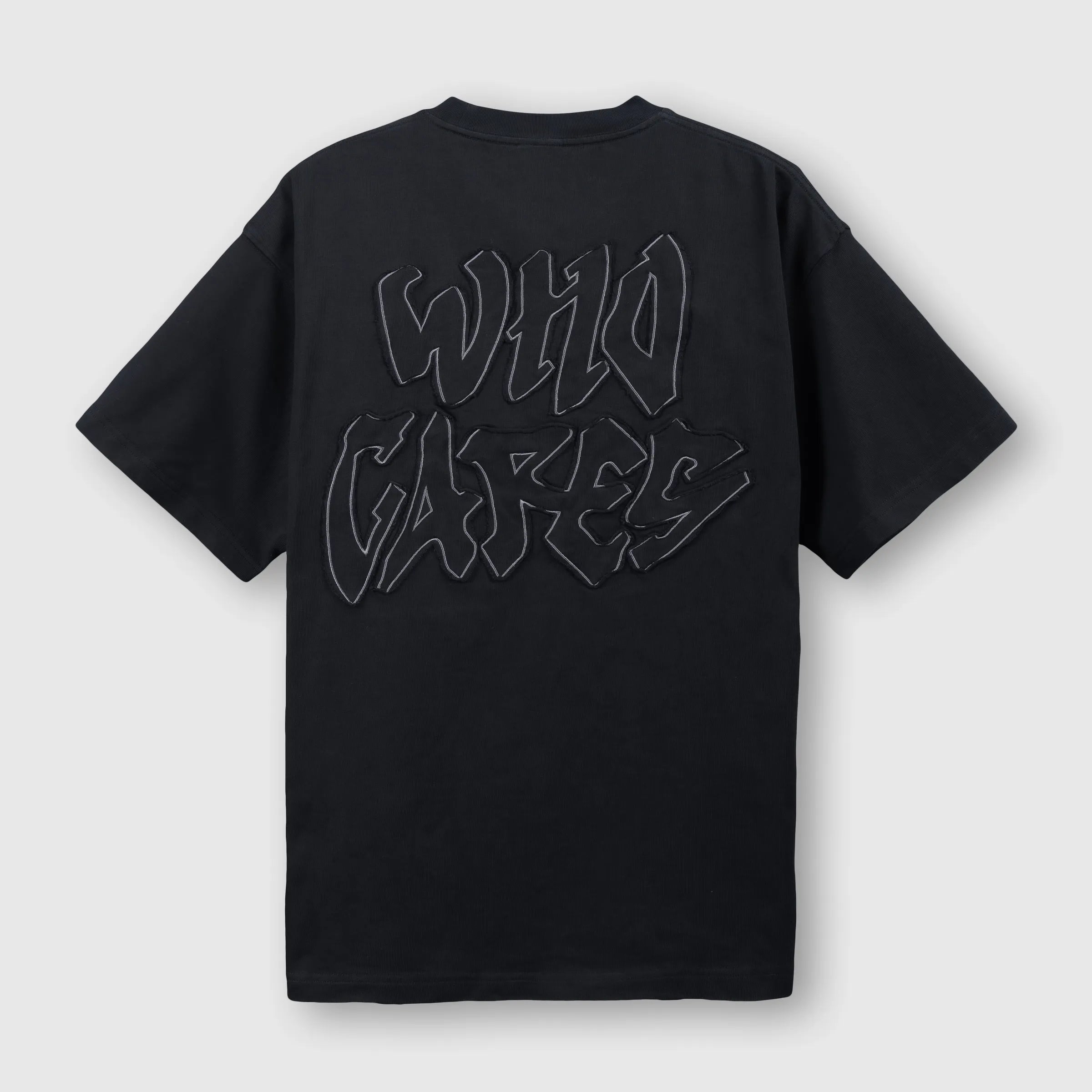 WHOCARES NO DOUBT WASH TEE BLACK