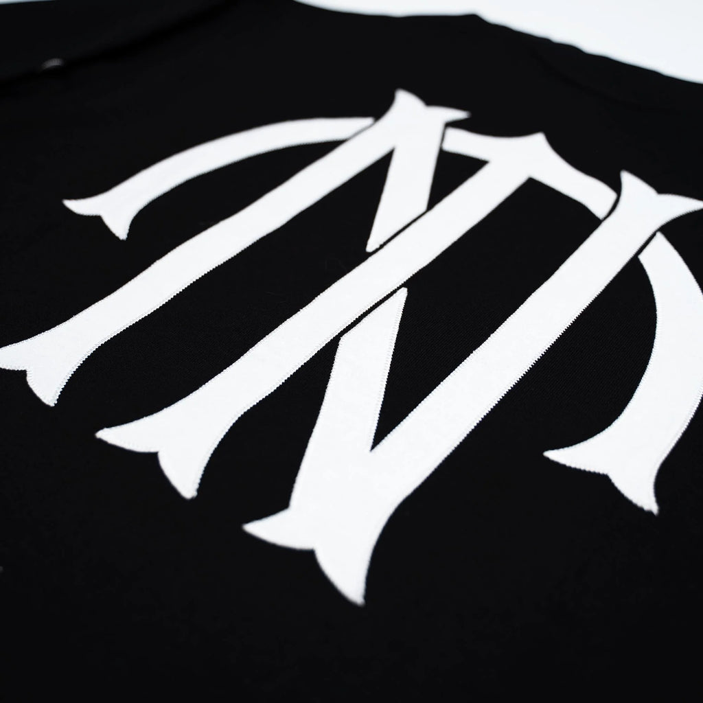 TNTCO AFTER DARK LOGO LONG SLEEVE TEE BLACK