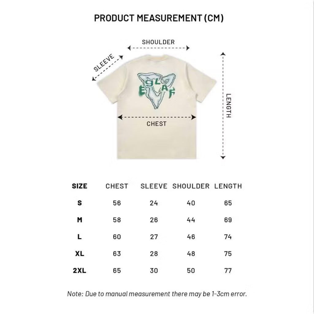 EGLAF FLAMES BURN EMBROIDERY TEE CREAM WHITE