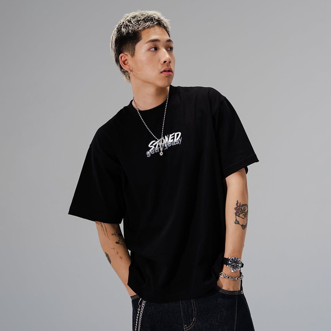 Stoned X GRE : Genetic Original Logo Tee Black