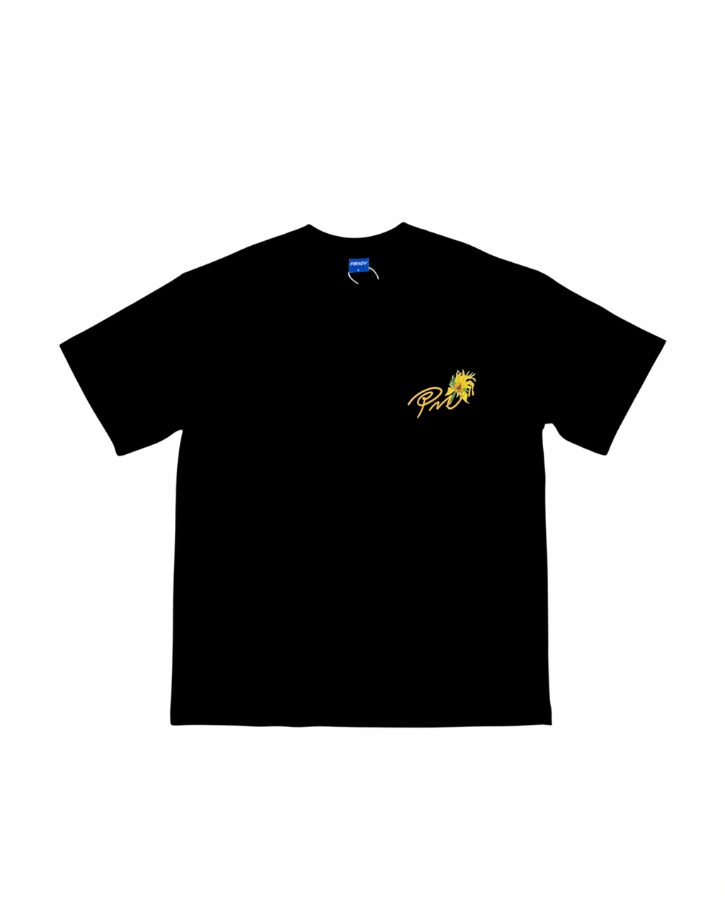 PARODY SMILEY FACE DESIGN 044 BLACK T SHIRT