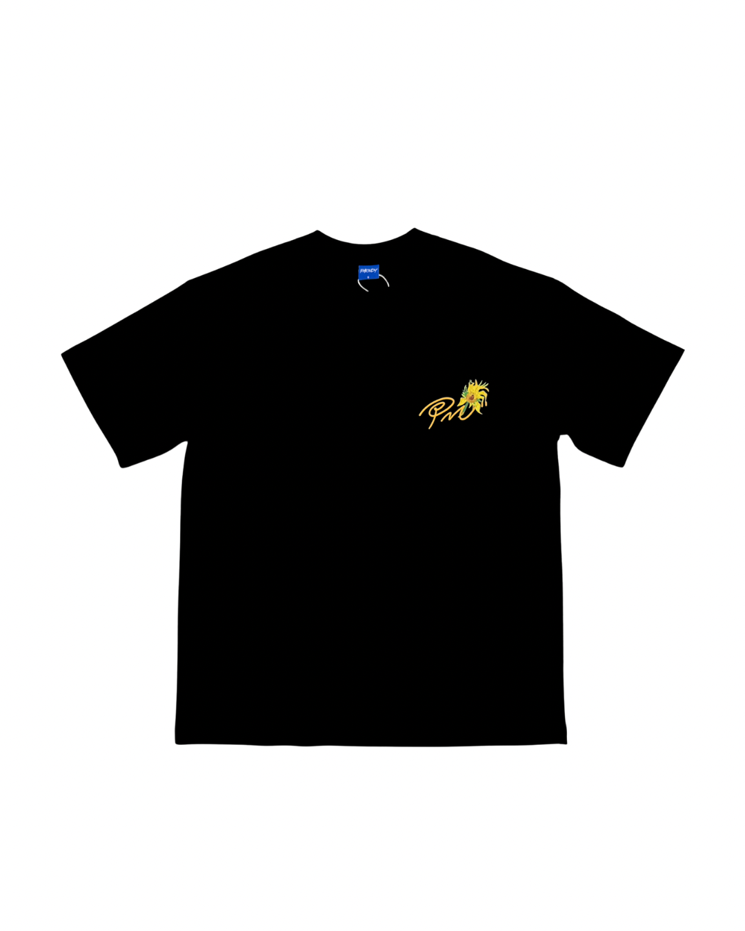 PARODY SMILEY FACE DESIGN 044 BLACK T SHIRT