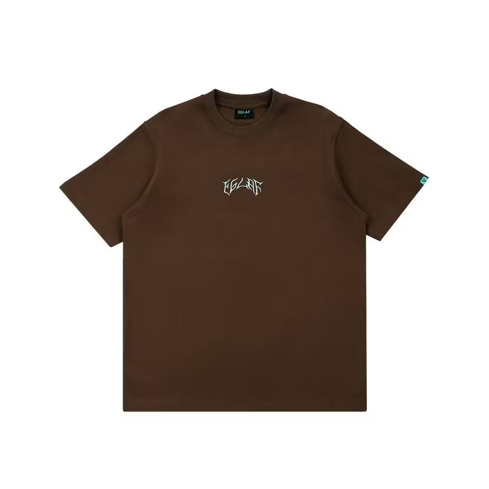 EGLAF THORN LOGO TEE BROWN