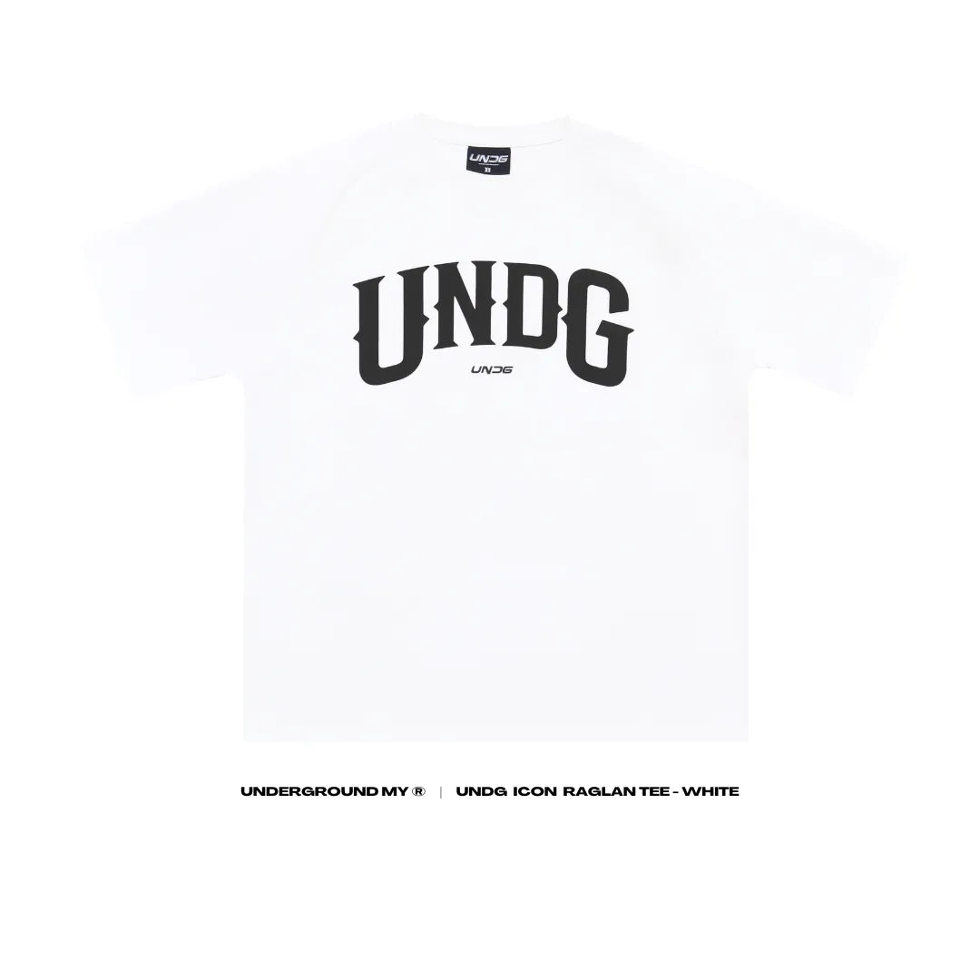 UNDG ICON RAGLAN TEE WHITE