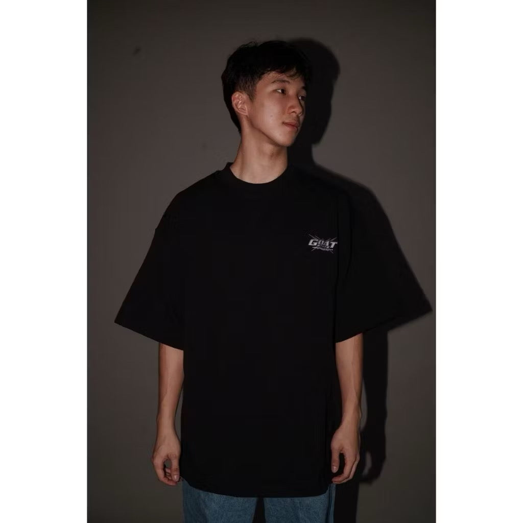 GOAT ORIENTAL NIGHTS BROWN LOGO BLACK T SHIRT