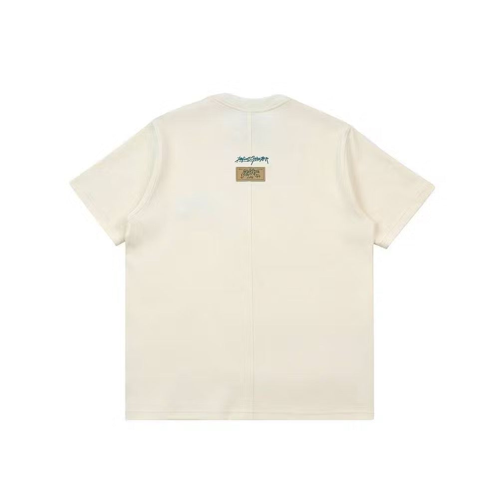 EGLAF FRAGMENTS JOURNAL TEE CREAM WHITE