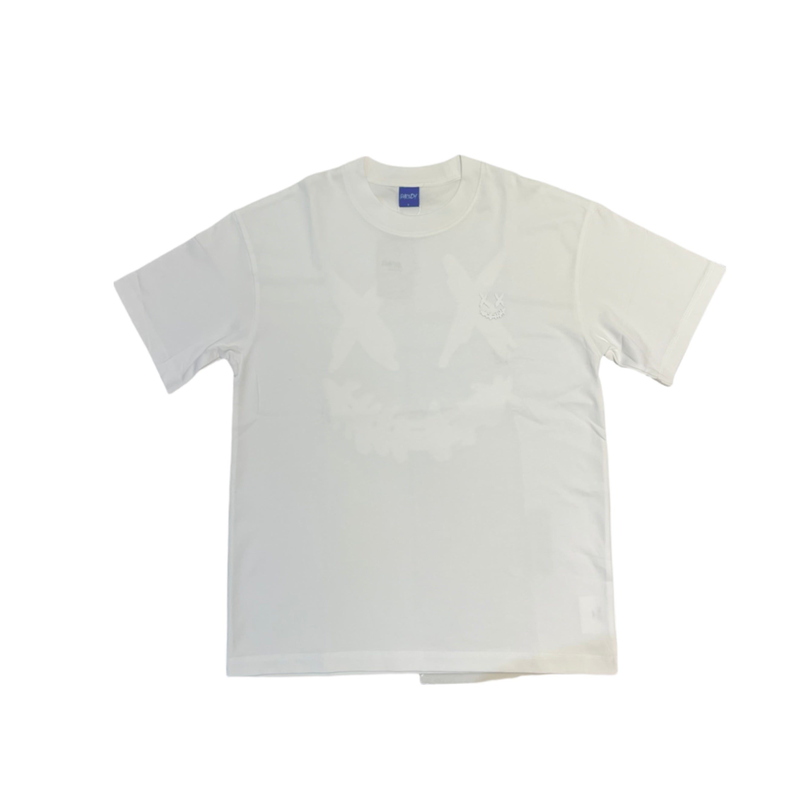 PARODY 3D SMILEY FACE DESIGN 073 WHITE T SHIRT