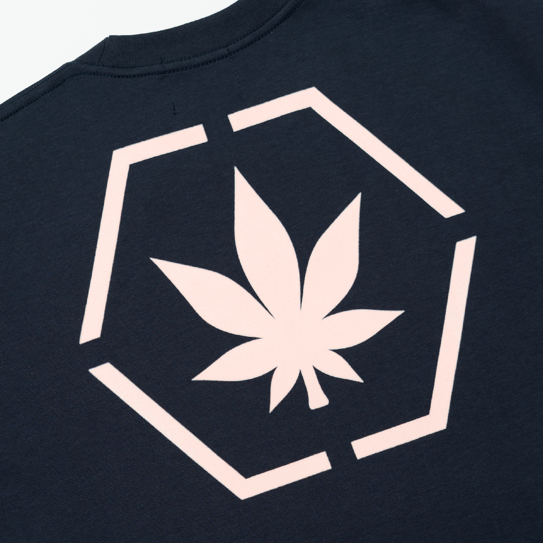 Stoned & Co. Genetic Hexagon Tee Navy Blue