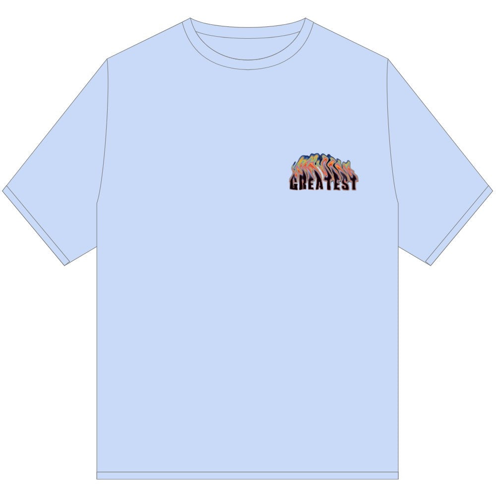 GOAT INFERNO WAVE TEE SHIRT LIGHT BLUE