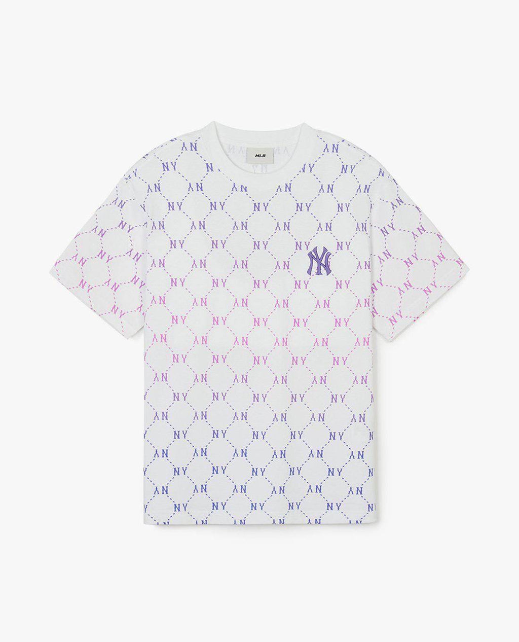 MLB FULL MONOGRAM NY TEE PINK PURPLE