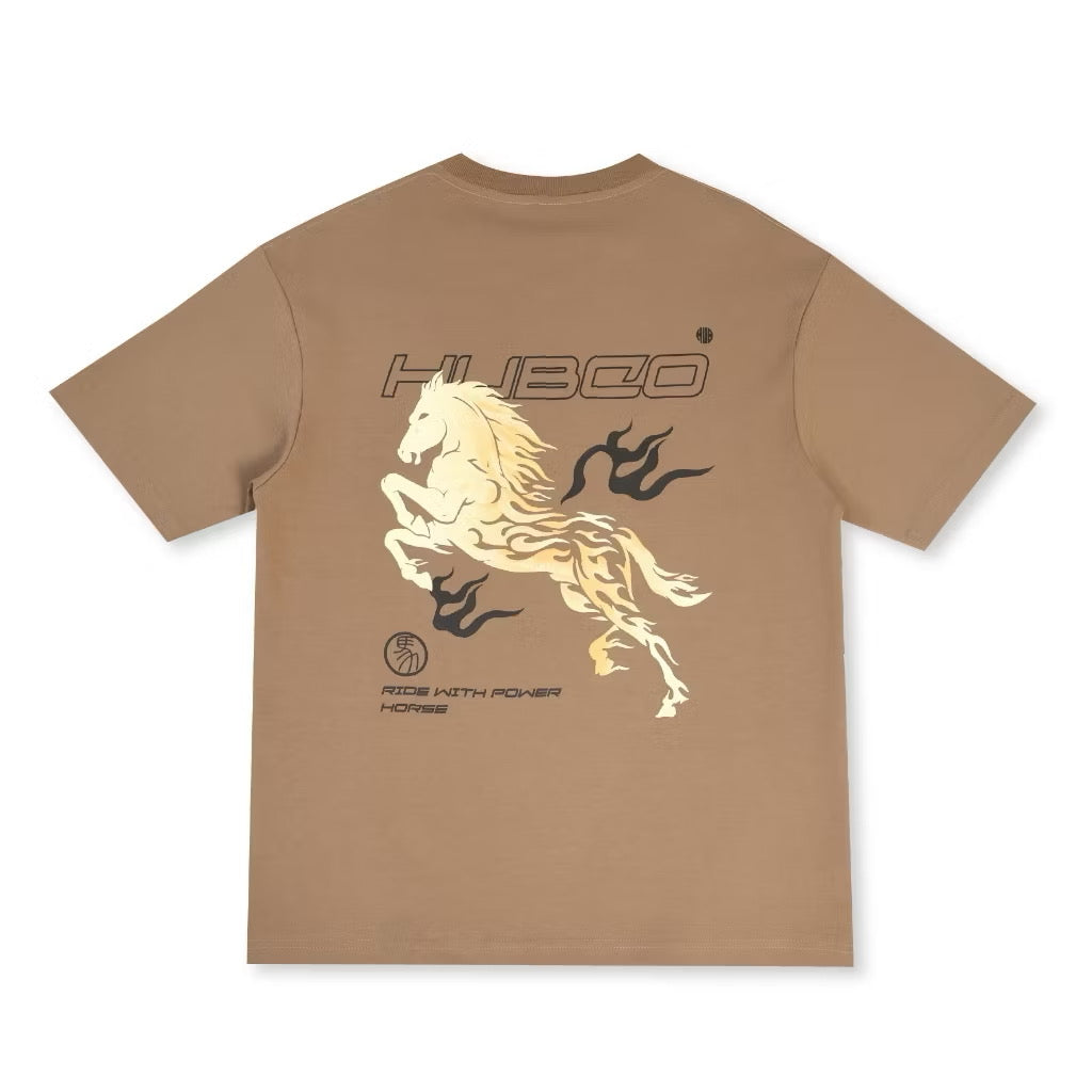 HUBCO FORTUNE STALLION TEE BROWN
