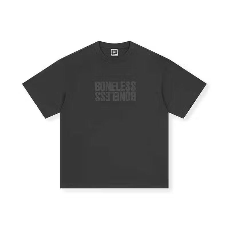 BONELESS HORIZONTAL 3D SILICON BLACK TEE