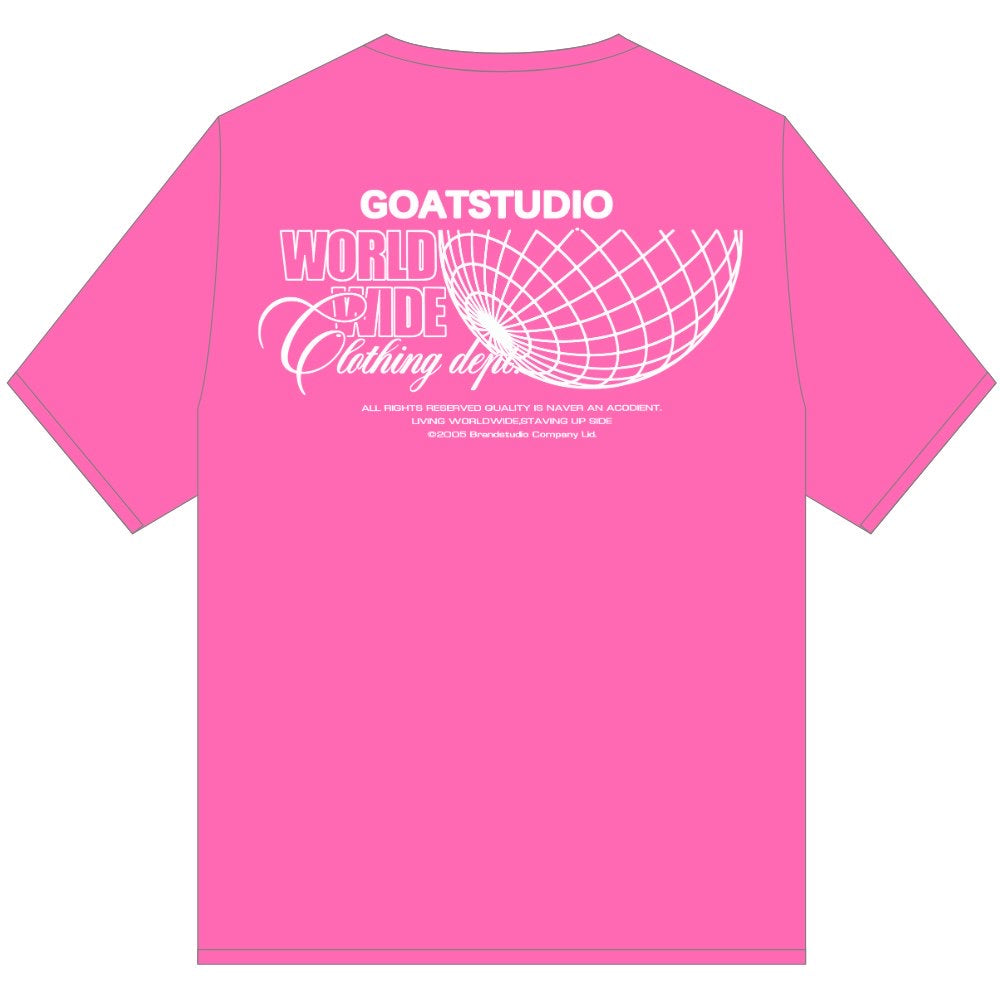 GOAT WORLDWIDE DEPT T SHIRT PINK