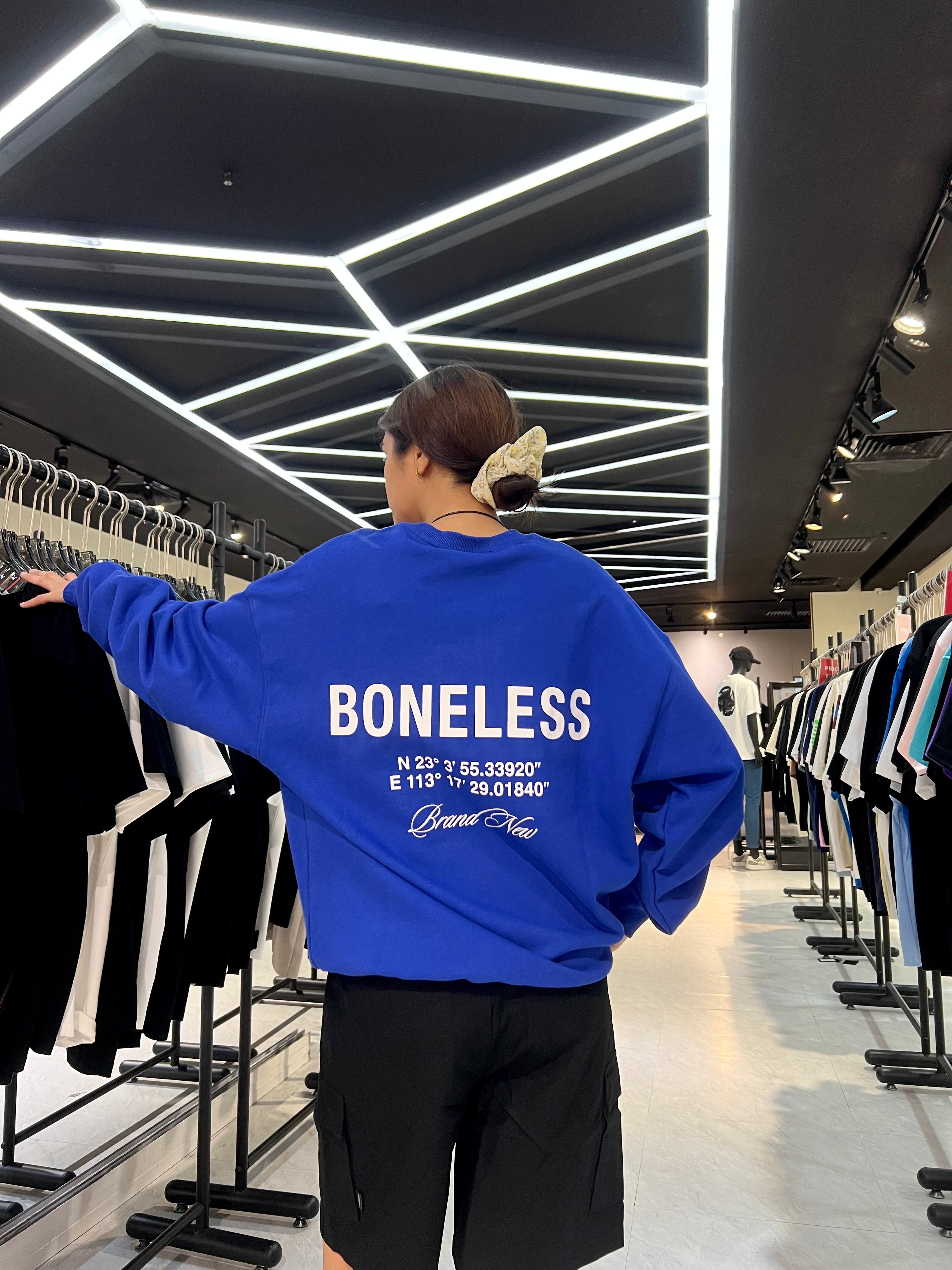 BONELESS GEOGRAPHIC SWEATER BLUE