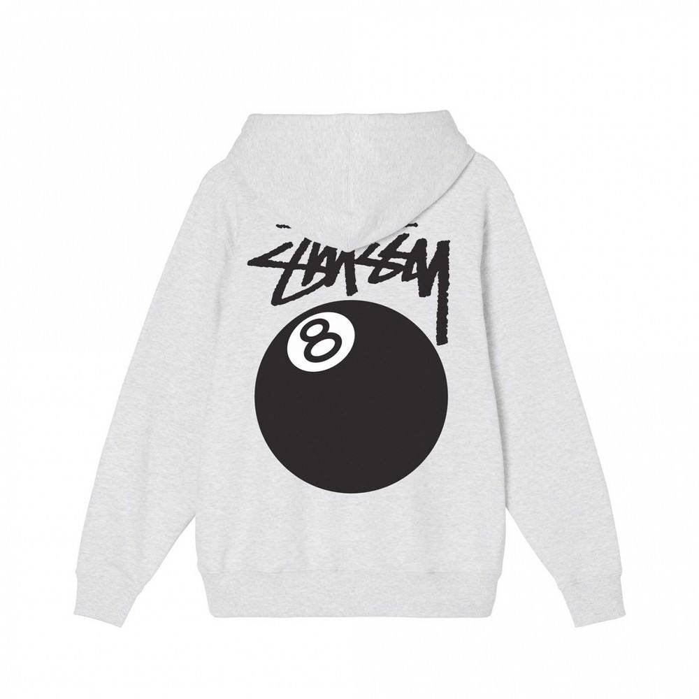 Stüssy 8 Ball Hoodie in grey