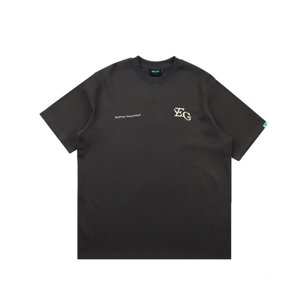 EGLAF MV GRADIENT LOGO TEE DARK GREY