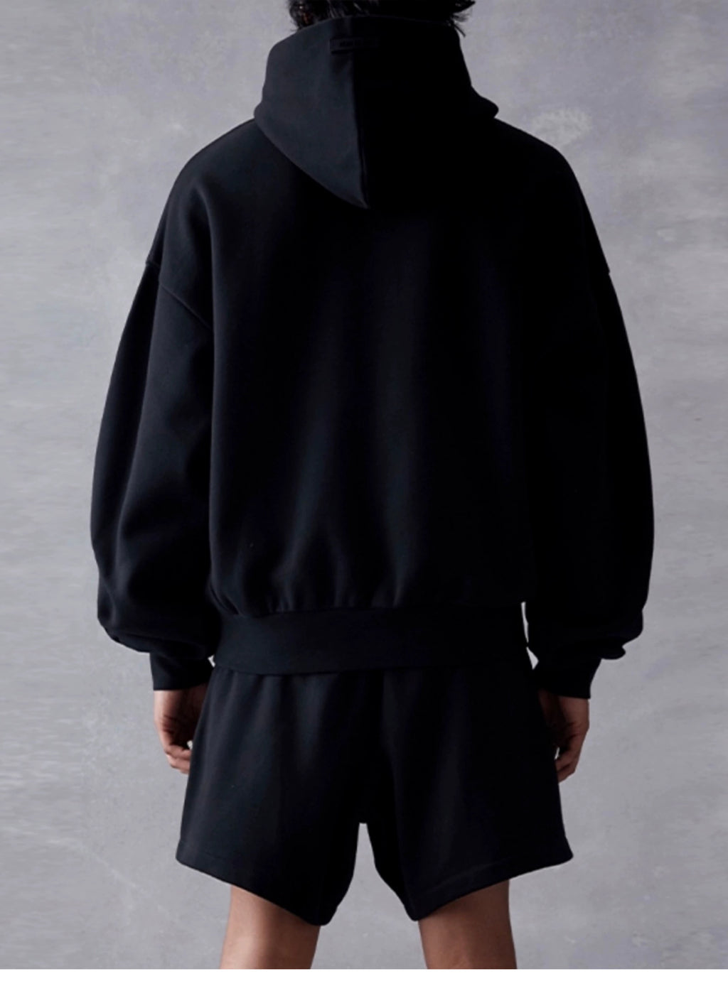 Fear of God Essentials SS23 Bonded Logo Hoodie Jet Black