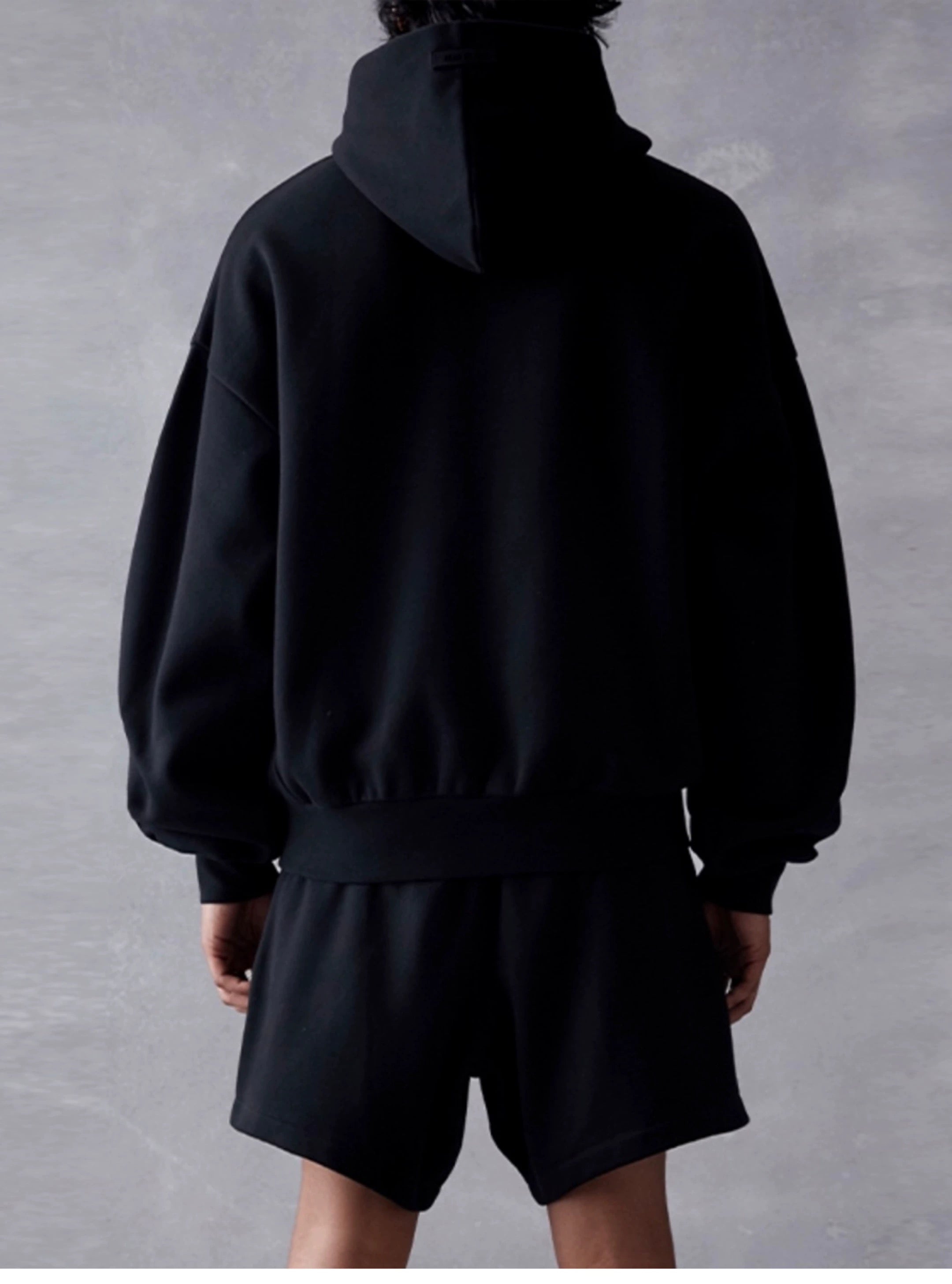 Fear of God Essentials SS23 Bonded Logo Hoodie Jet Black