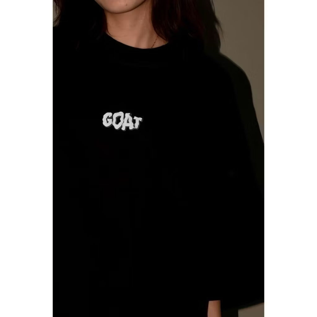 GOAT BUBBLE TAG BLACK T SHIRT
