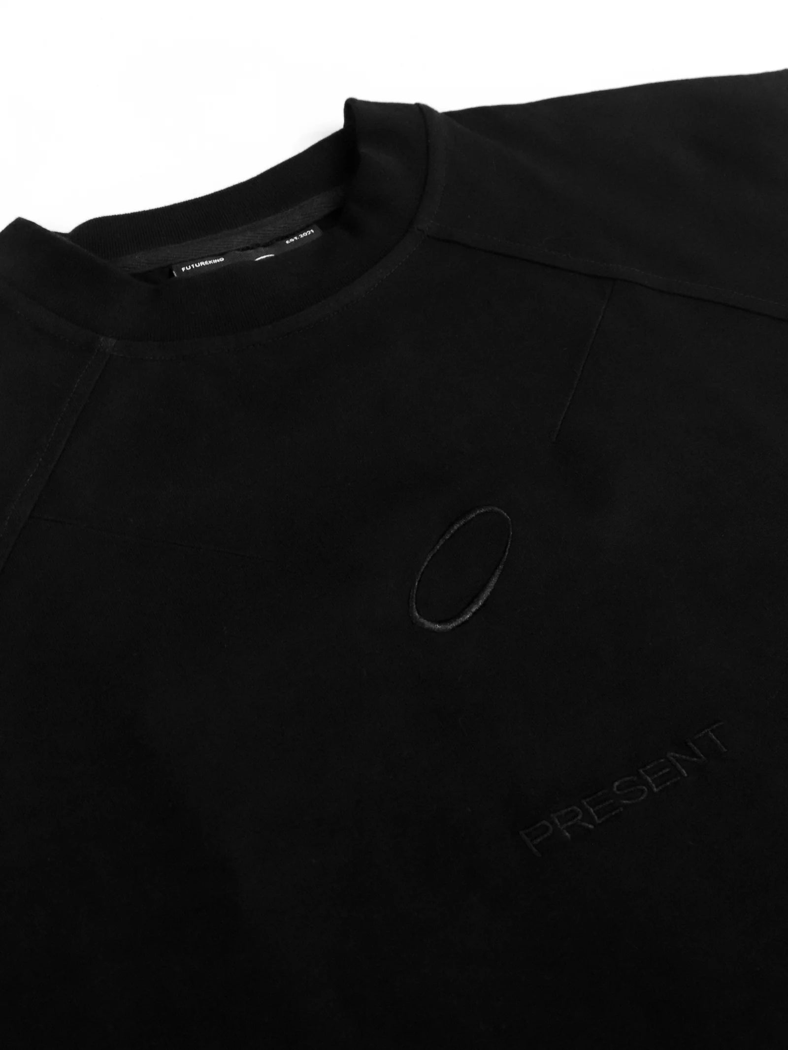 FUTUREKIND UNIVERSAL SHORT SLEEVE TEE (BLACK EMBROIDERY)