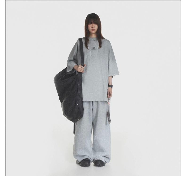 MASONPRINCE PAINT WASH TEE GREY