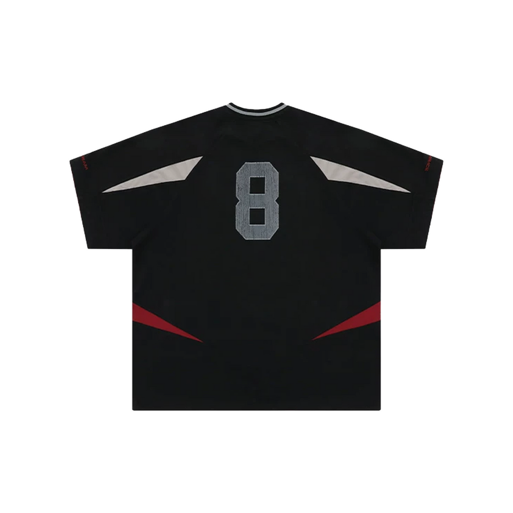 MASONPRINCE Deconstructed Patchwork Number 8 Jersey Black (SS26)