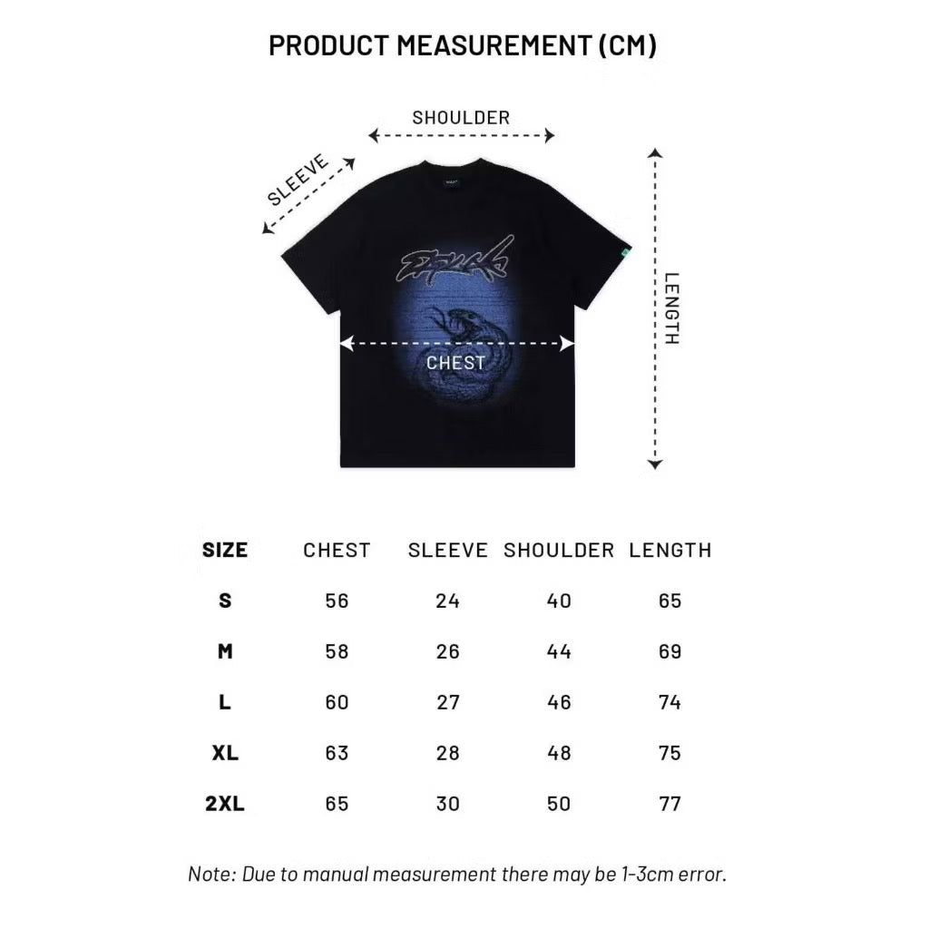 EGLAF FEARLESS SERPENT TEE BLACK