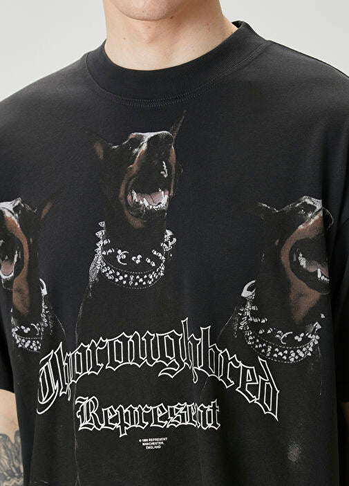 REPRESENT BLACK THOROUGHBRED DOBERMAN TEE