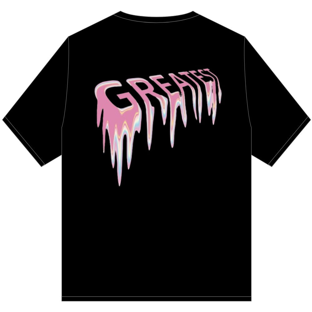 GOAT PINK MELT T SHIRT BLACK