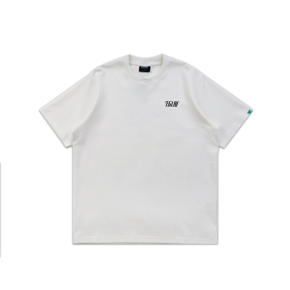 EGLAF R/W Distressed Texts Tee (White)