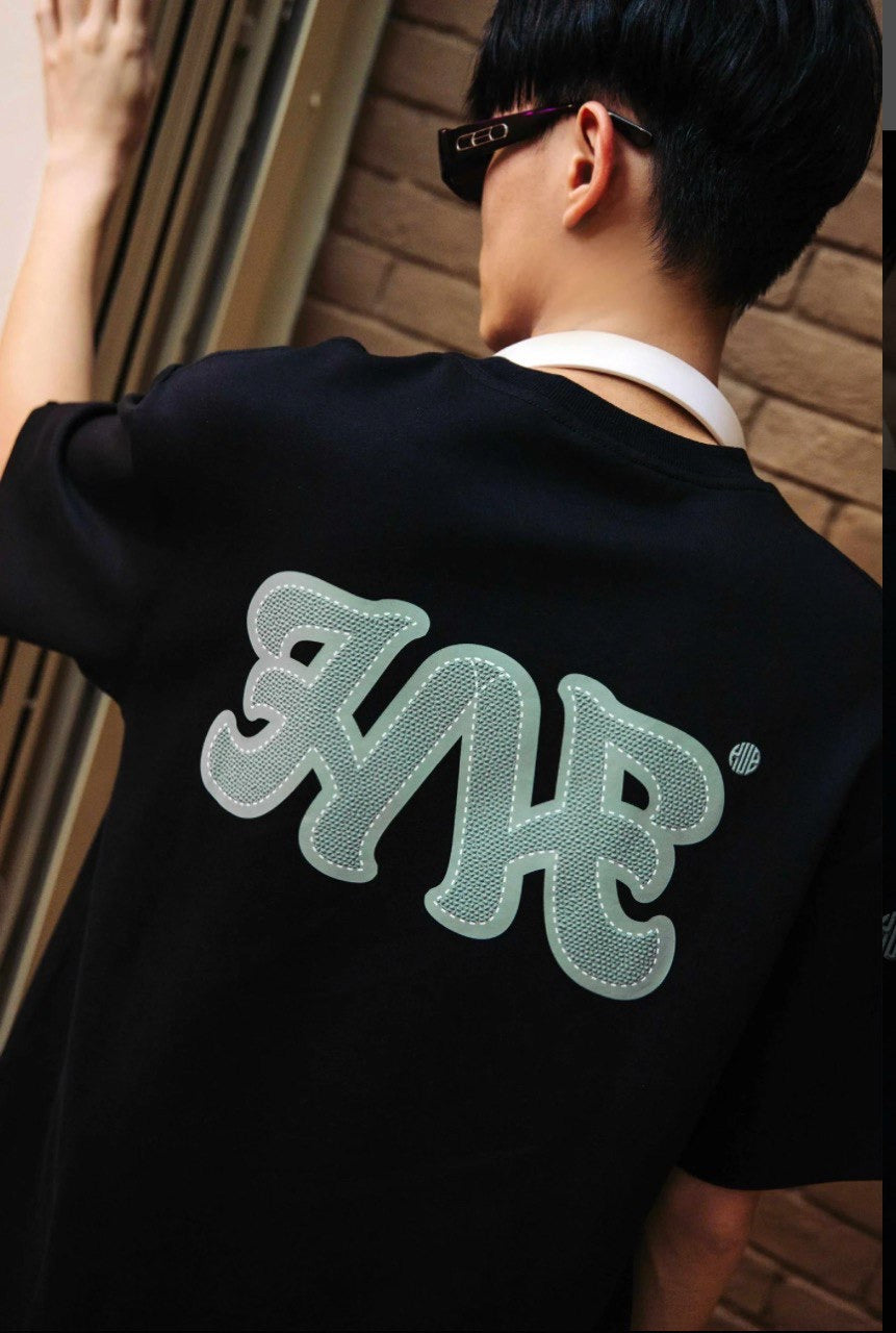 HUB CONCEPT STORE |GRAIN HUB 280GSM OVERSAIZ TEE BLACK