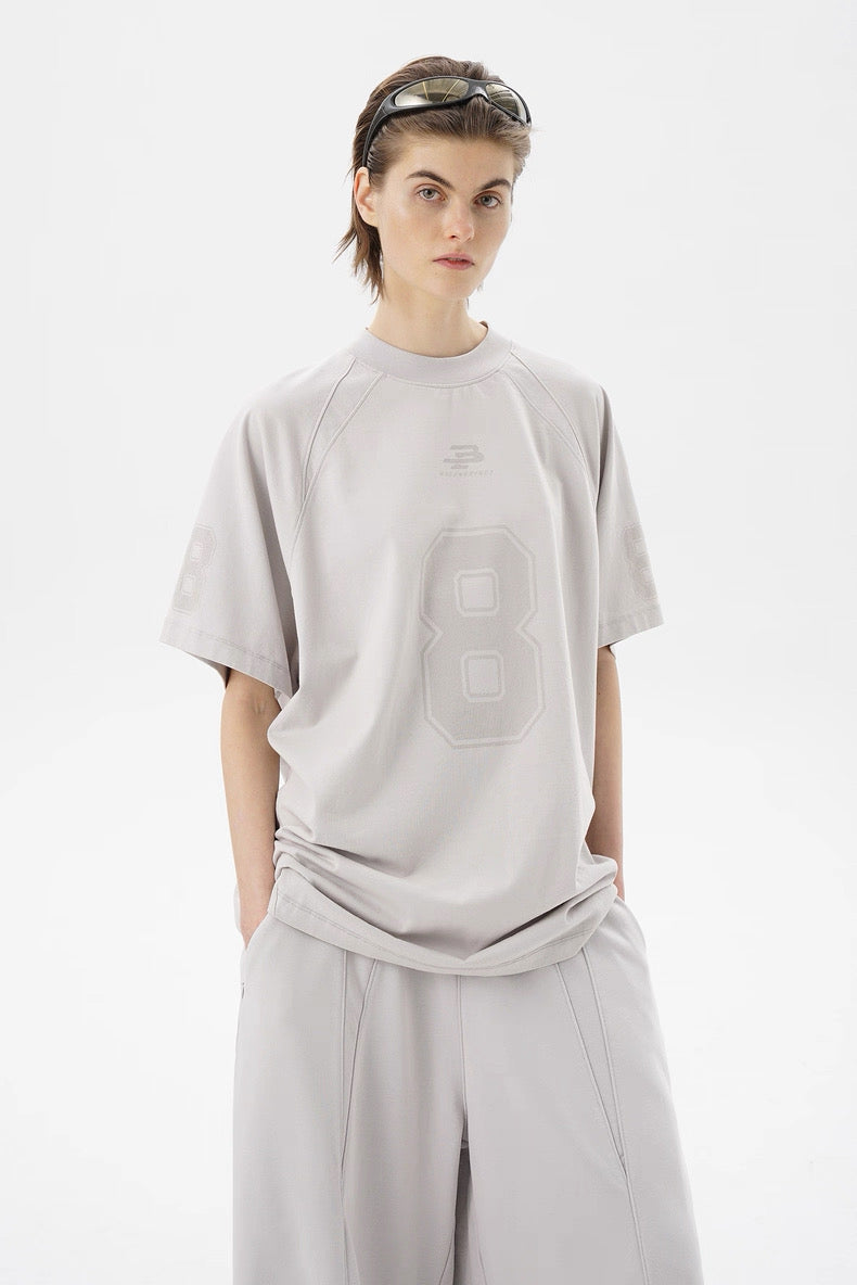 MASONPRINCE 8 BASEBALL WHITE TEE