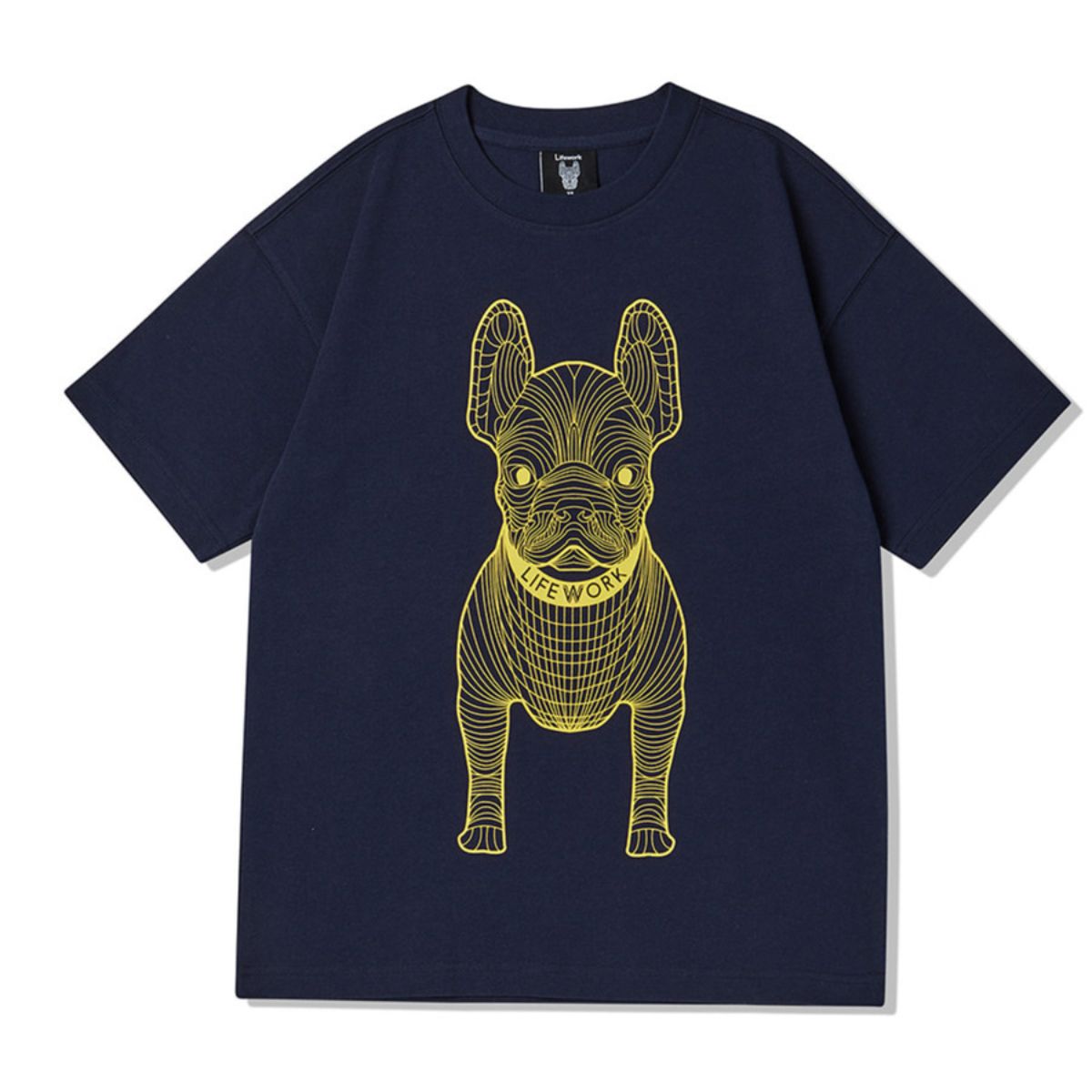 Lifeofwork Big Dogo Logo Blue Tee