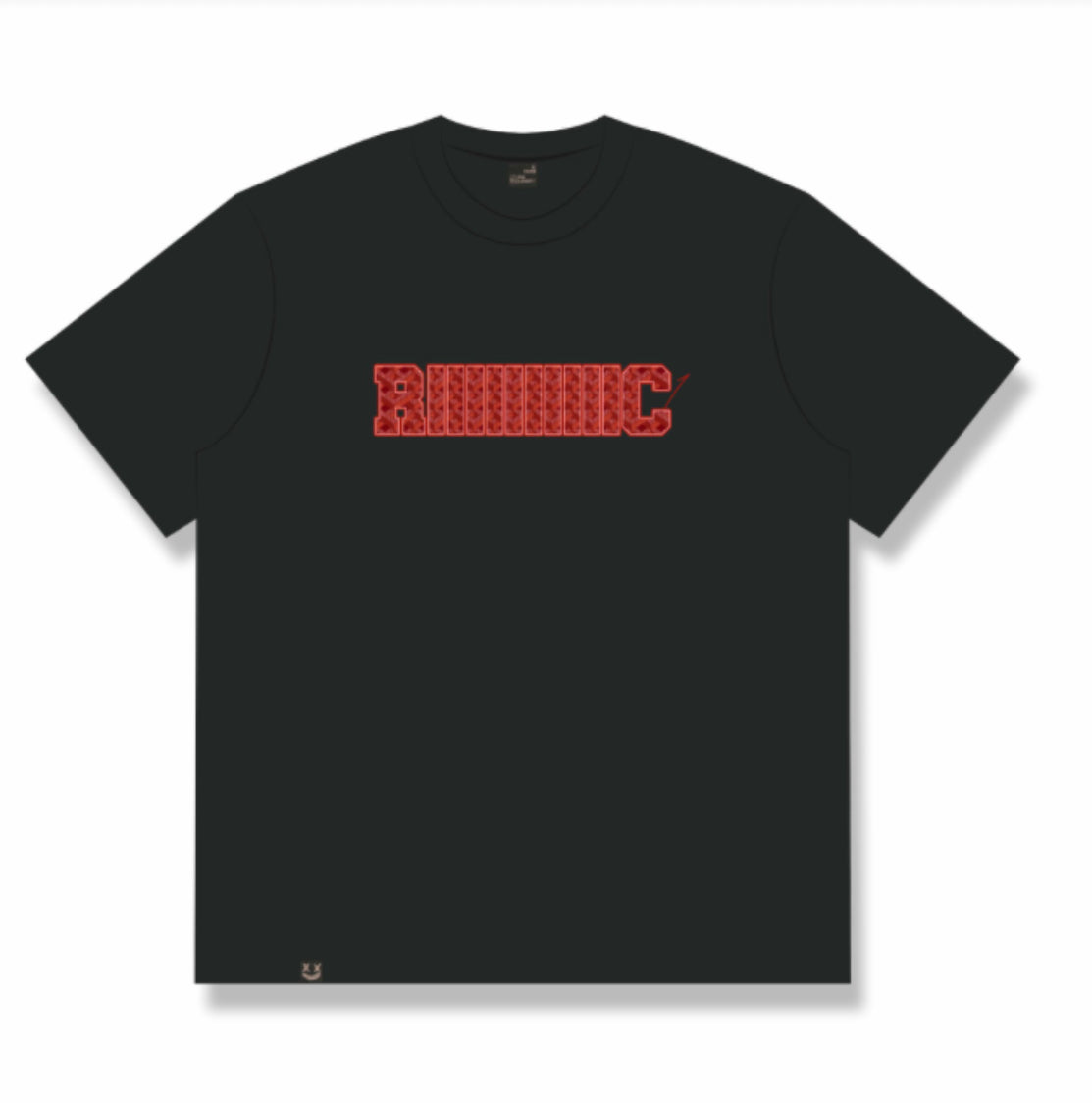 RICKYISCLOWN TWIST AND TURNS BLACK TEE