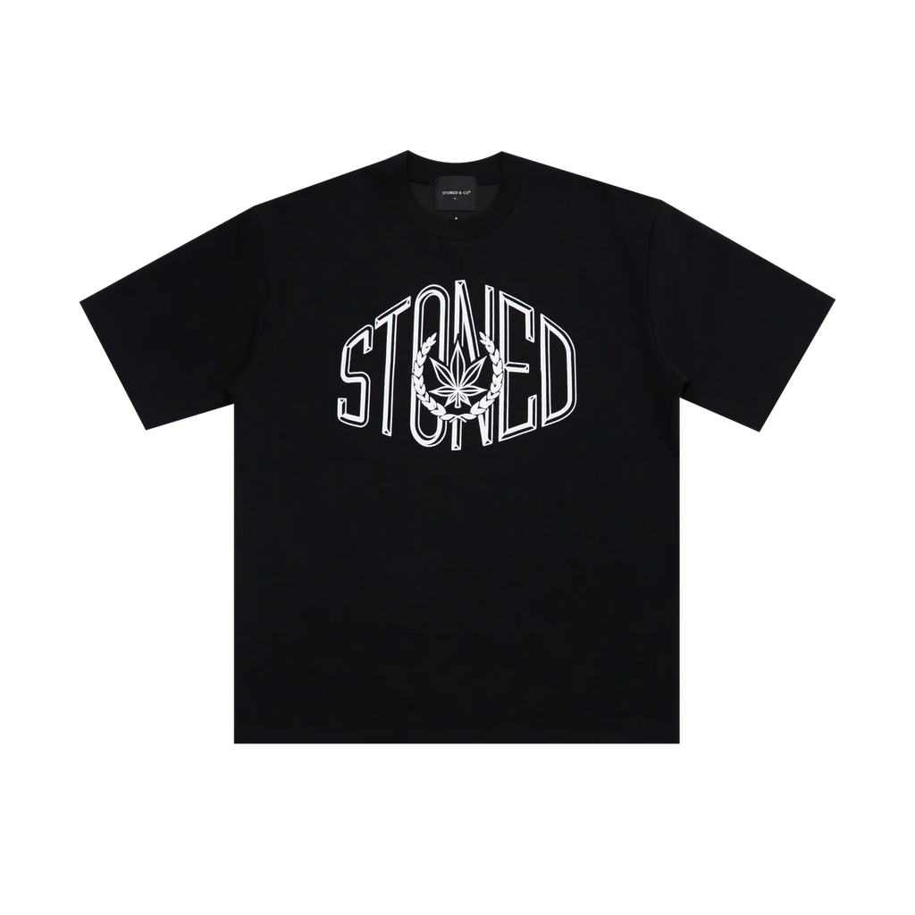 STONED&CO 26 : ATC COLLEGE LOGO TEE BLACK
