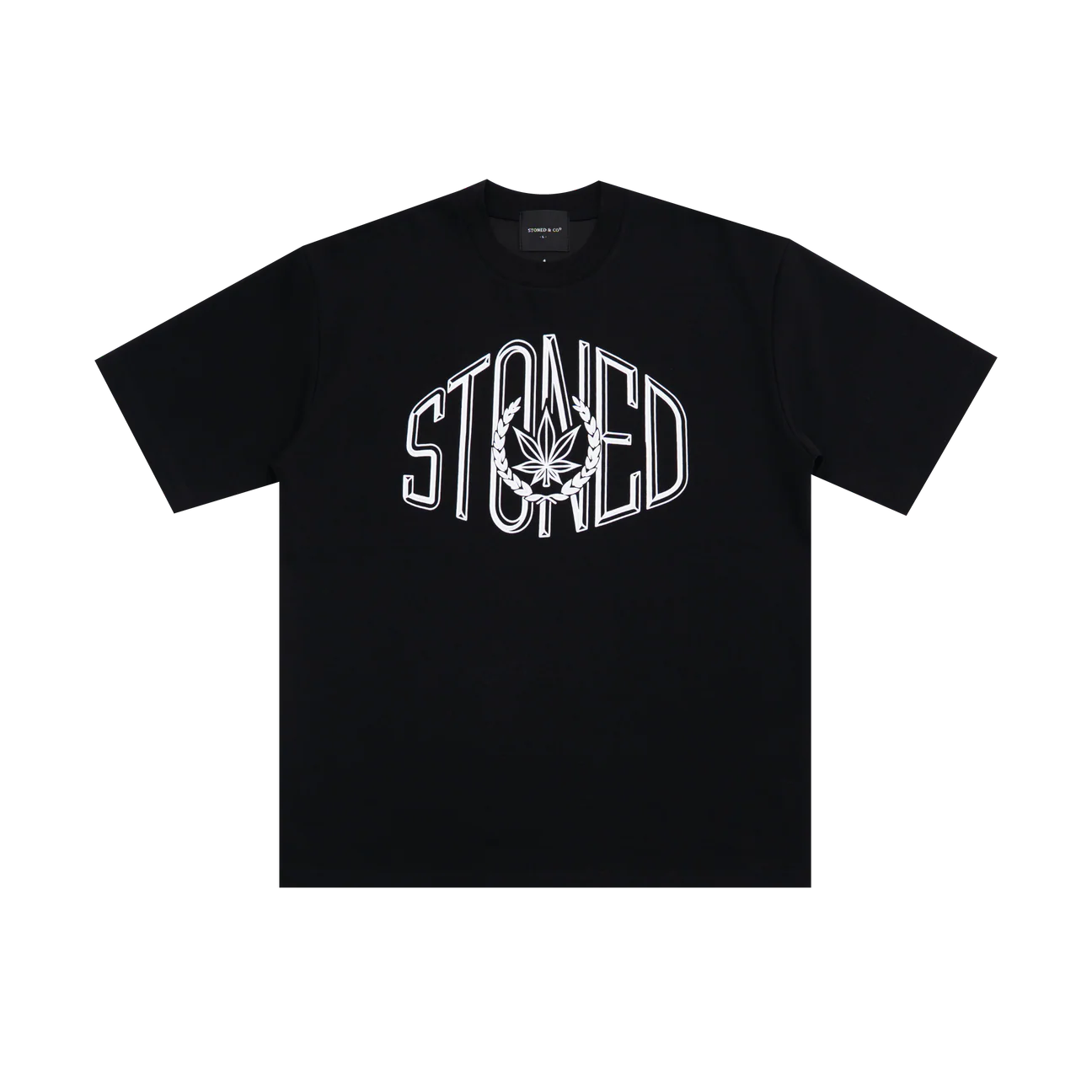 STONED&CO 26 : ATC COLLEGE LOGO TEE BLACK
