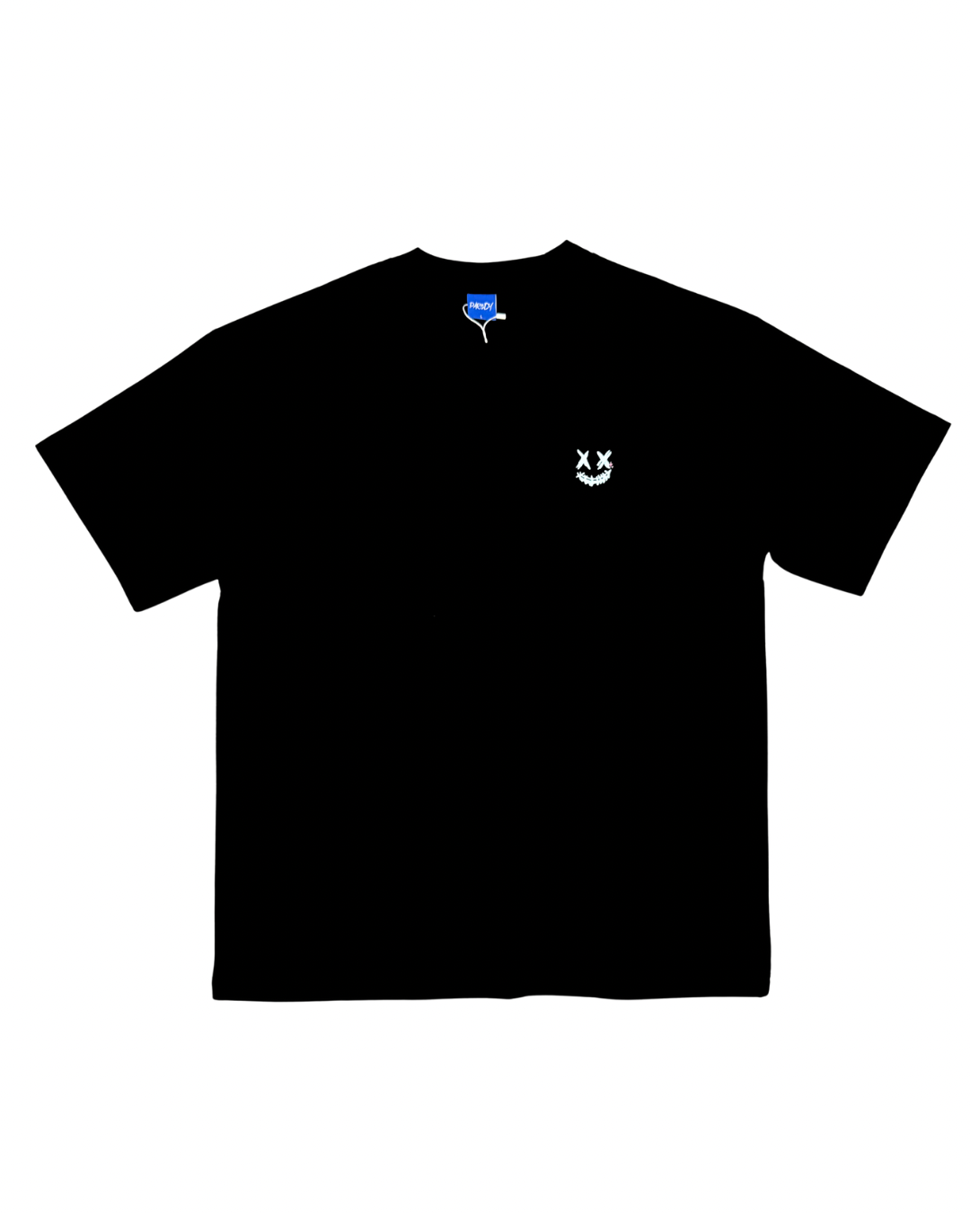 PARODY SMILEY FACE DESIGN 048 BLACK T SHIRT