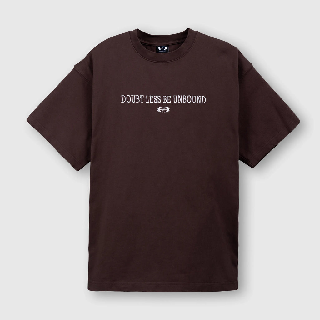 WHOCARES NO DOUBT WASH TEE BROWN
