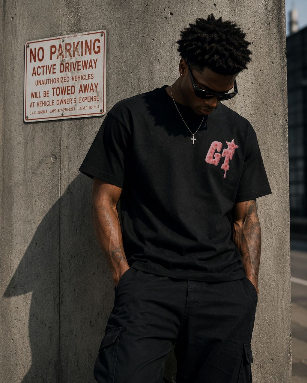 GOAT GT REBORN TEE PINK BLACK