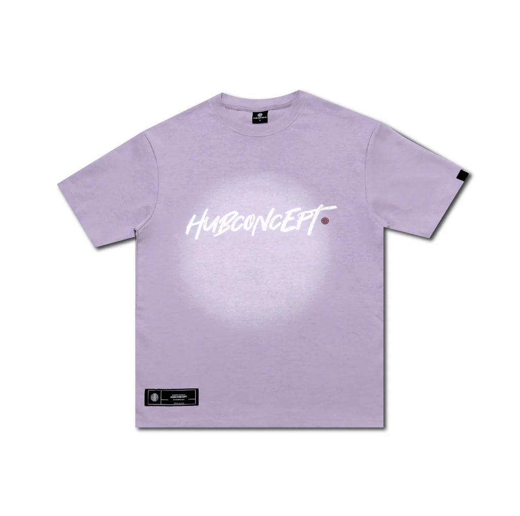 HUBCO REBELLION MANUSCRIPT TEE PURPLE