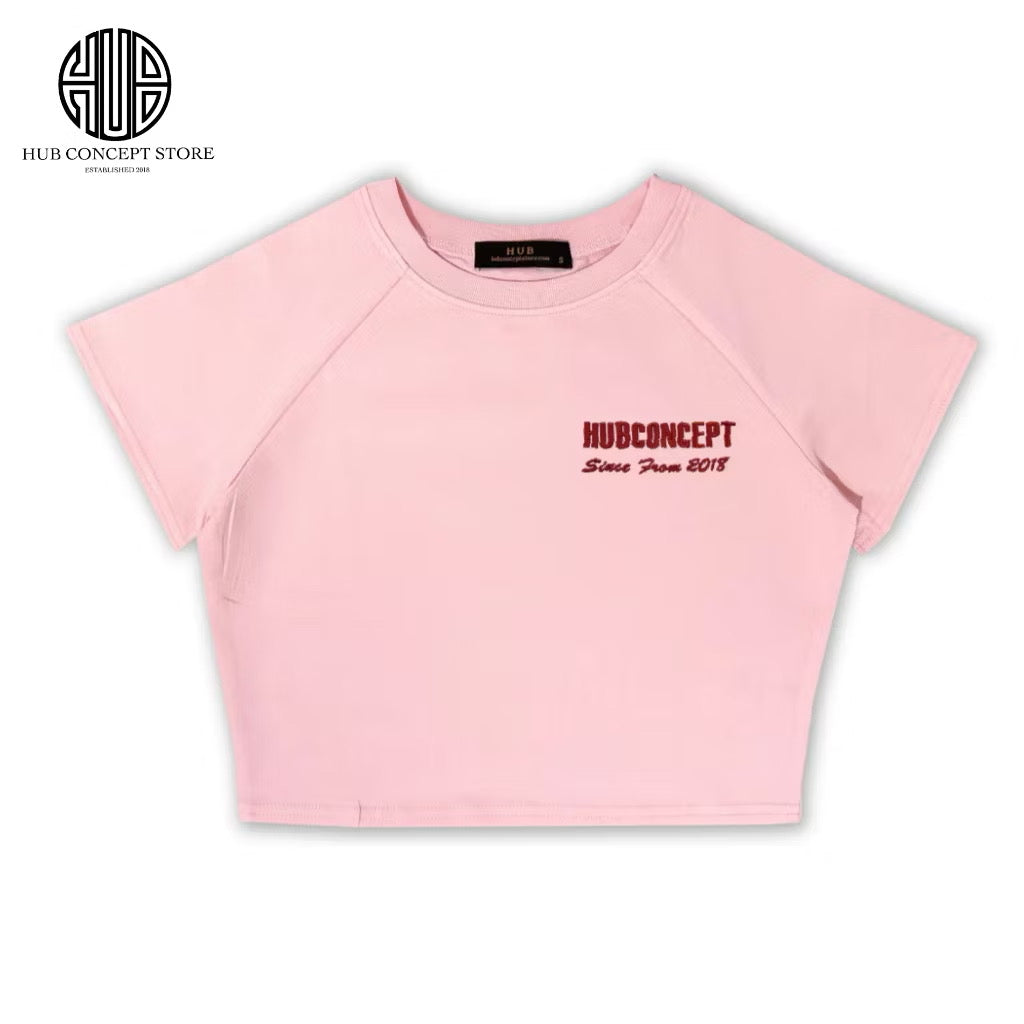 HUB SIMPLE CROP TOP PINK