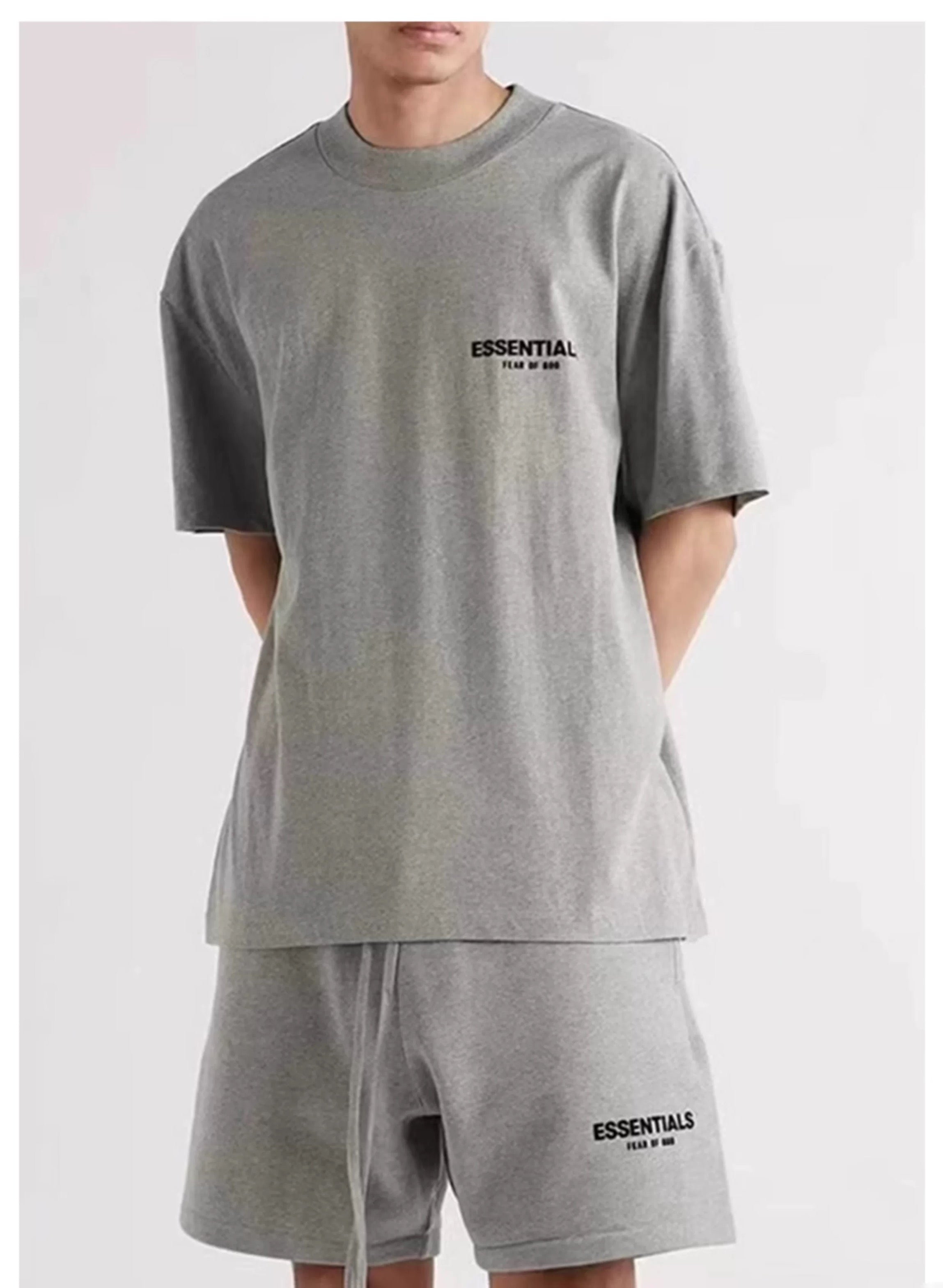 Fear of God Essentials Short-Sleeve Tee 'Darkoatmeal' (SS22)
