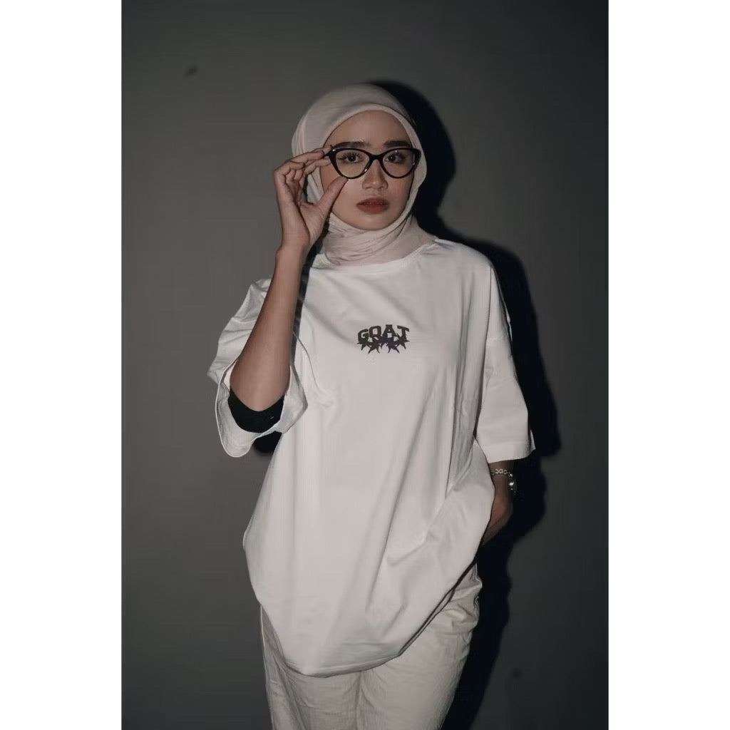 GOAT DARK MODE WHITE T SHIRT