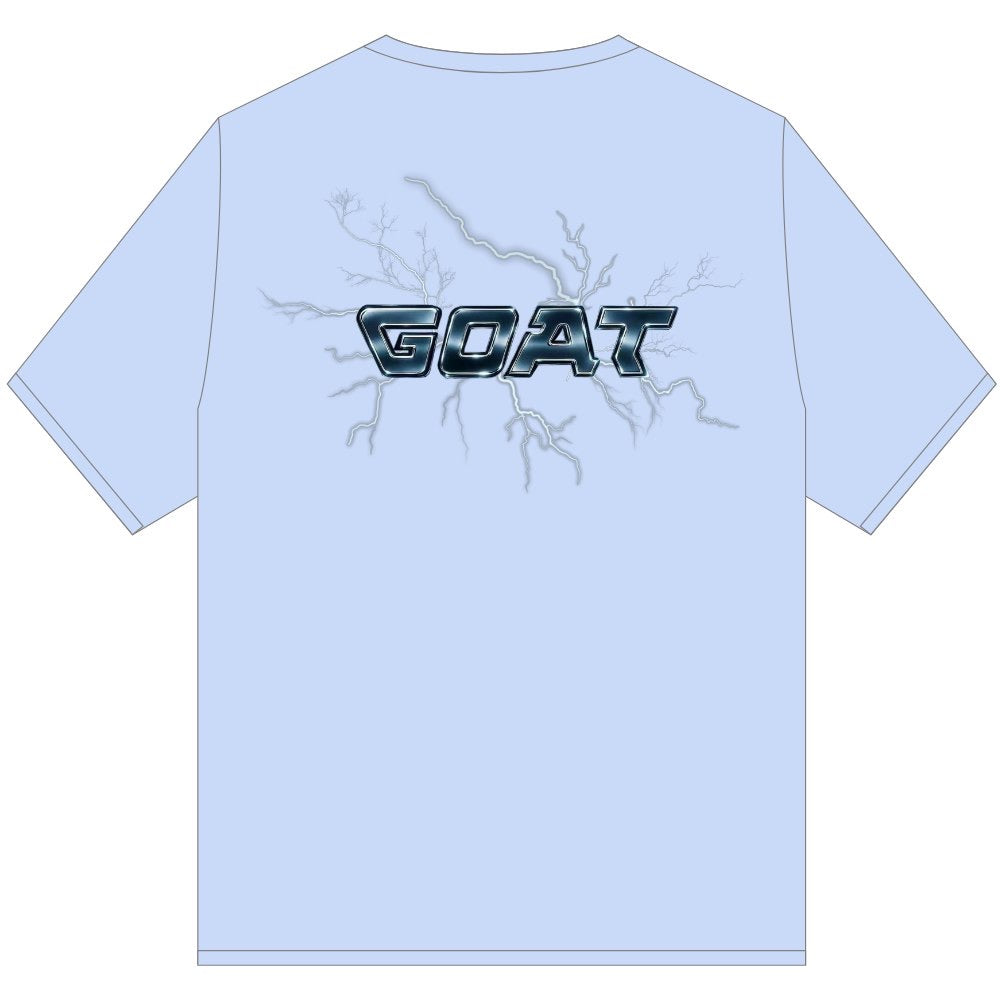 GOAT VOLTAGE CHROME T SHIRT LIGHT BLUE