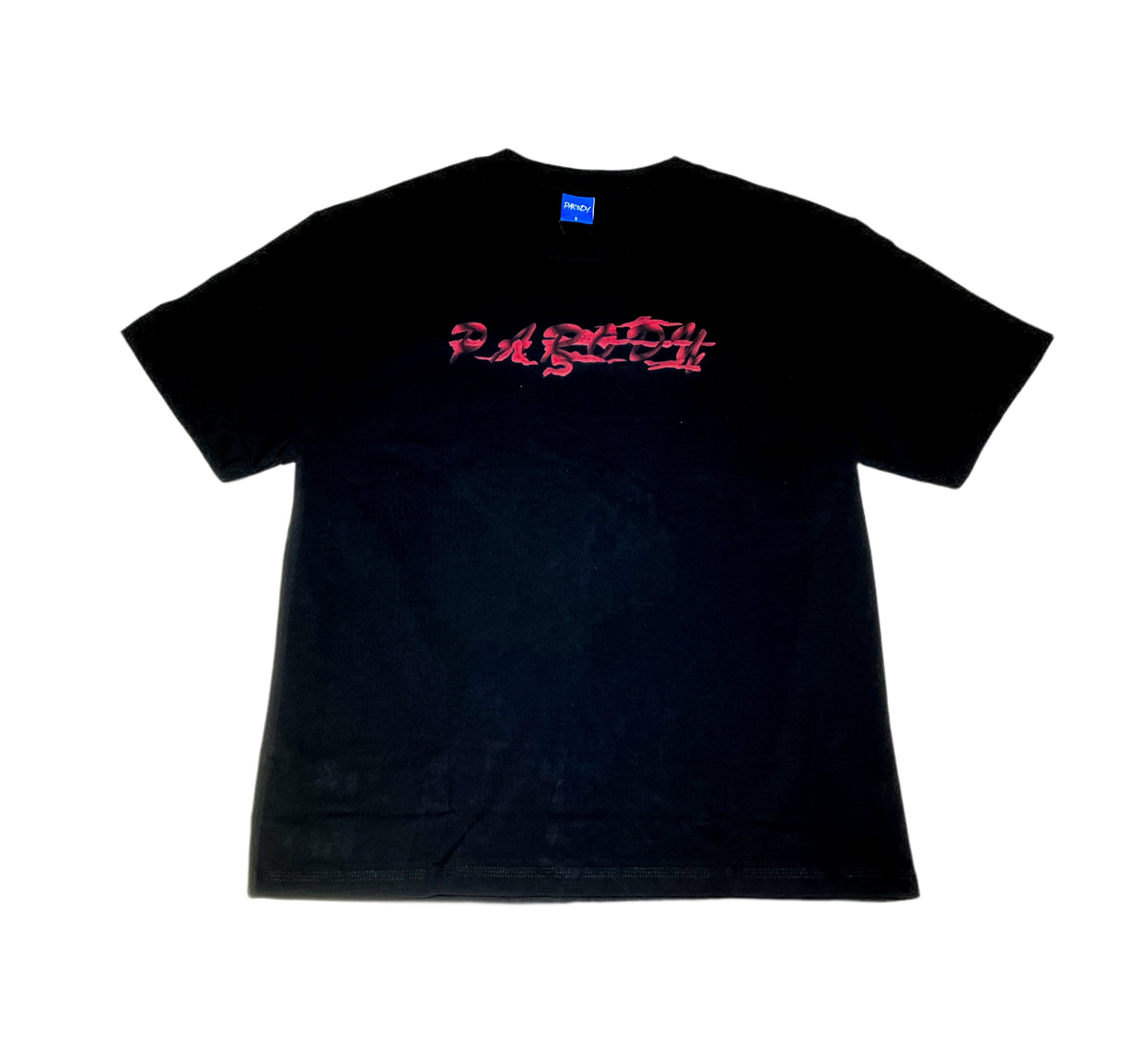 PARODY SMILEY FACE DESIGN 013 BLACK T SHIRT