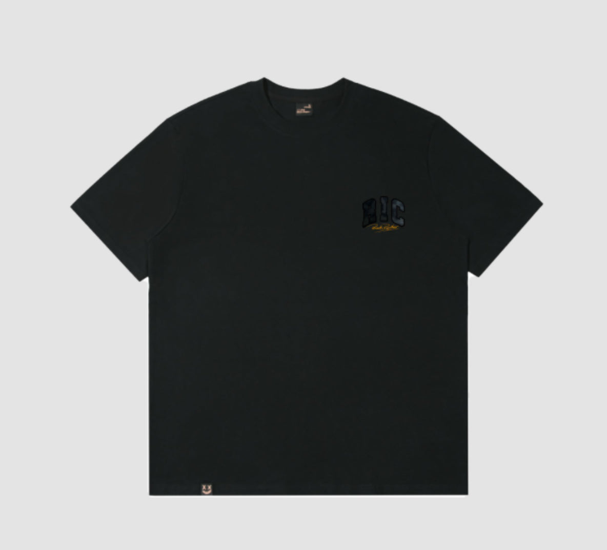 RICKYISCLOWN LEOPARD FUR BLACK T SHIRT