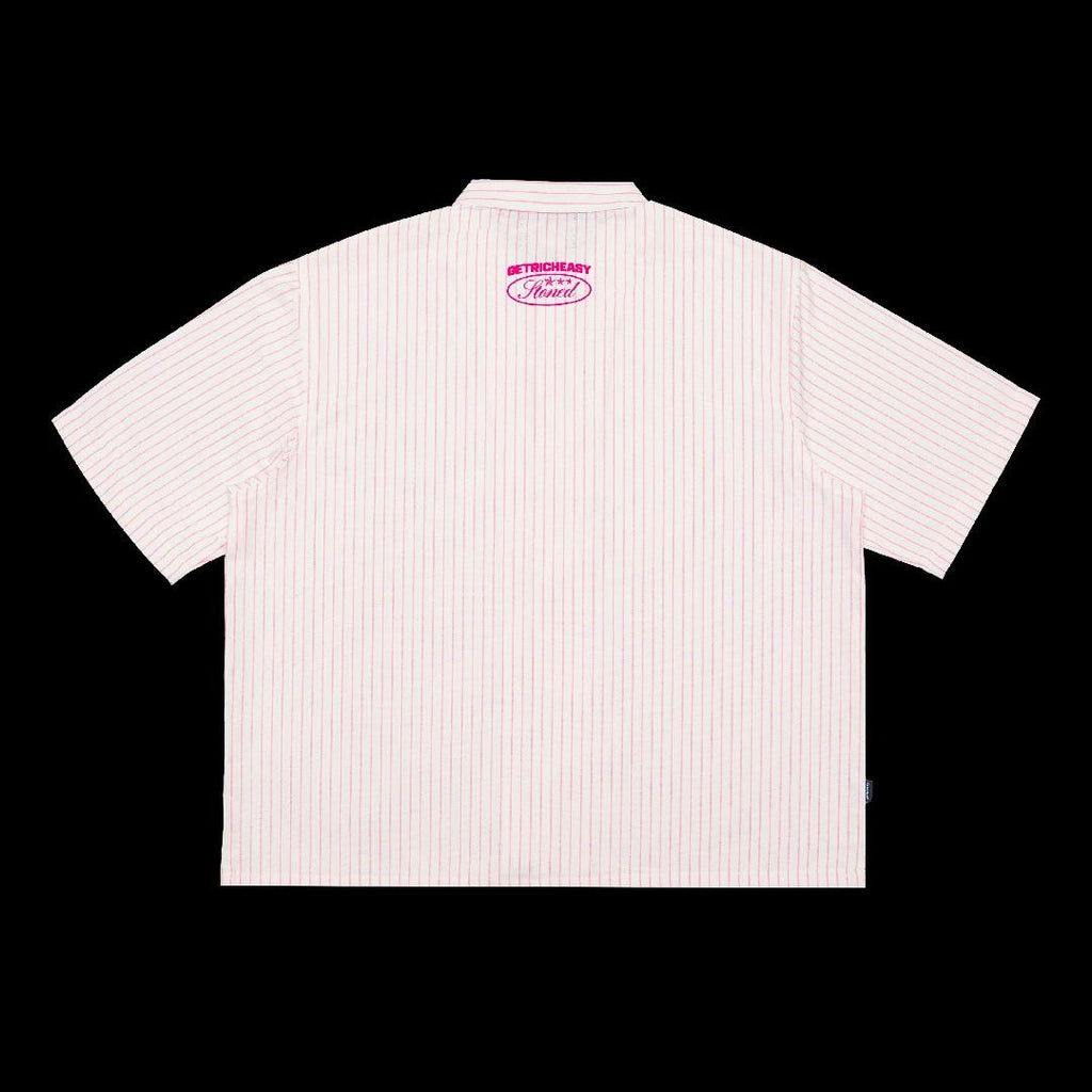Stoned X GRE : Stripe Shirt White Pink